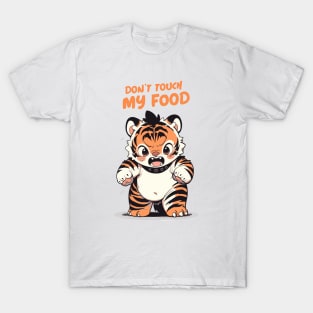 Don't Touch My Food! Tiger Cub. Pet Blanket T-Shirt